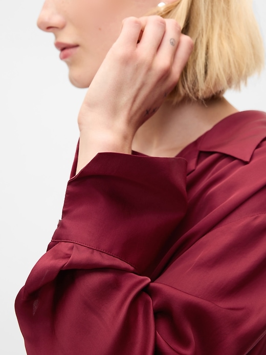 Image number 4 showing, Satin Relaxed Shirt