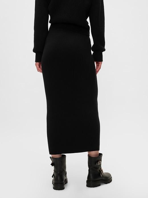 Image number 3 showing, CashSoft Rib Maxi Sweater Skirt