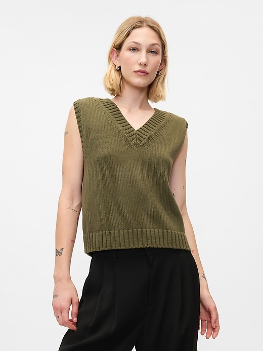 Image number 1 showing, Oversized Sweater Vest