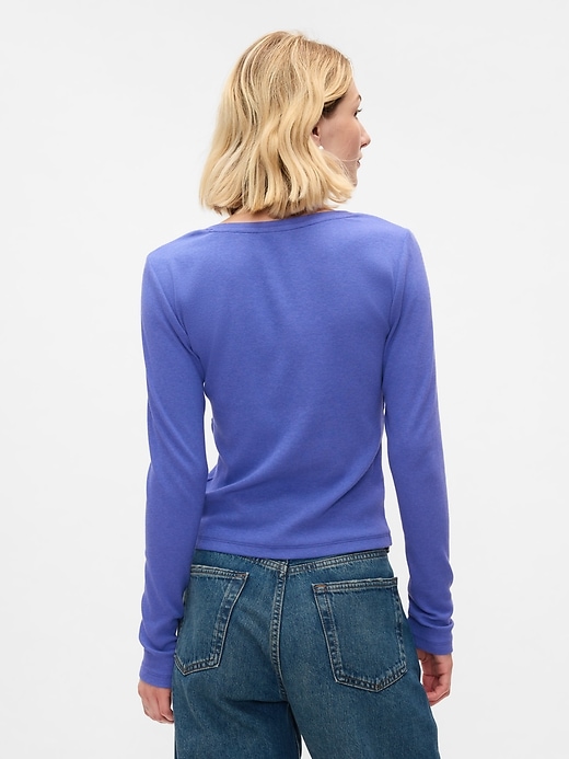 Image number 2 showing, Modern Rib Cropped T-Shirt