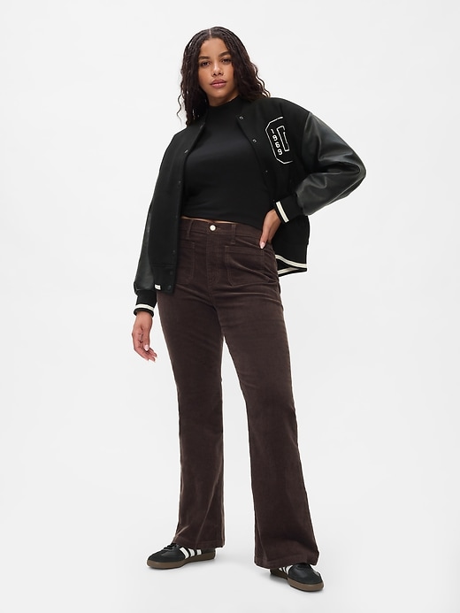 Image number 5 showing, High Rise Corduroy '70s Flare Pants