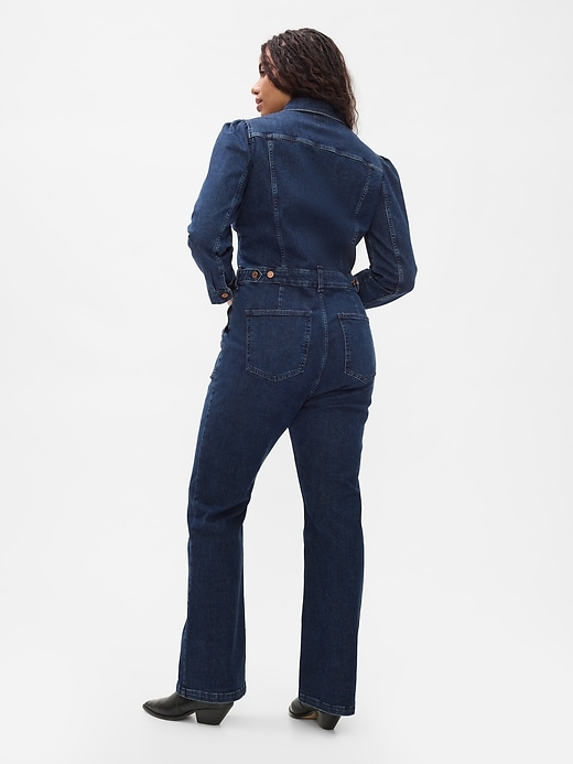 Image number 6 showing, Western Denim Jumpsuit