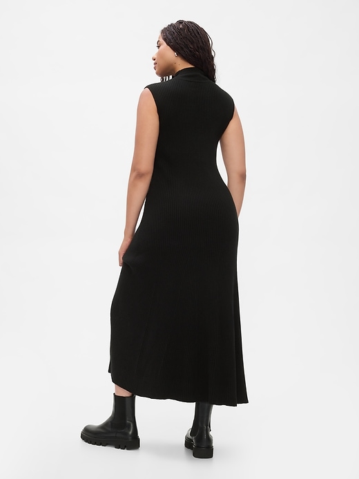 Image number 6 showing, CashSoft Rib Mockneck Maxi Sweater Dress