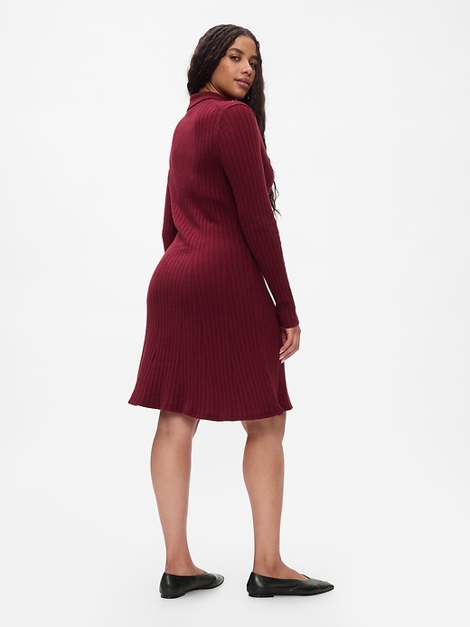 Image number 6 showing, CashSoft Polo Mini Sweater Dress