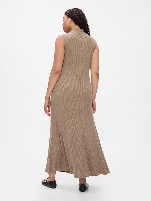 Image number 6 showing, CashSoft Rib Mockneck Maxi Sweater Dress