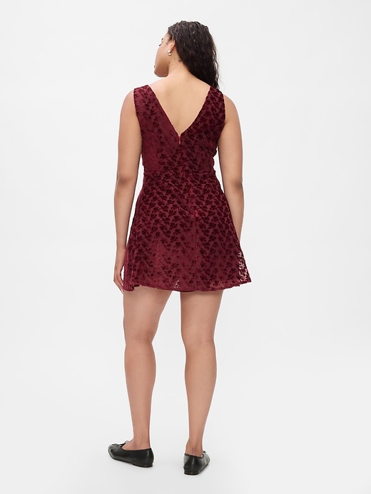 Image number 6 showing, Velvet Floral Mini Dress