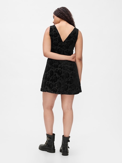 Image number 6 showing, Velvet Floral Mini Dress