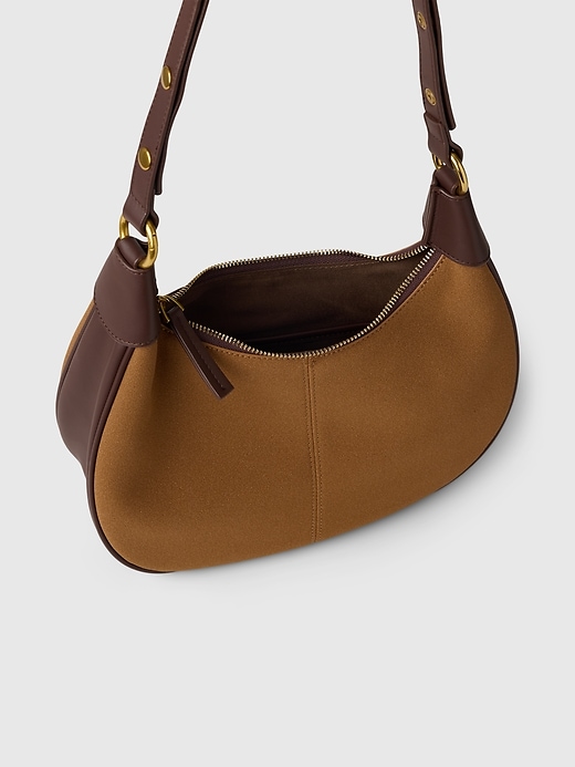 Image number 3 showing, Vegan Suede Shoulder Bag