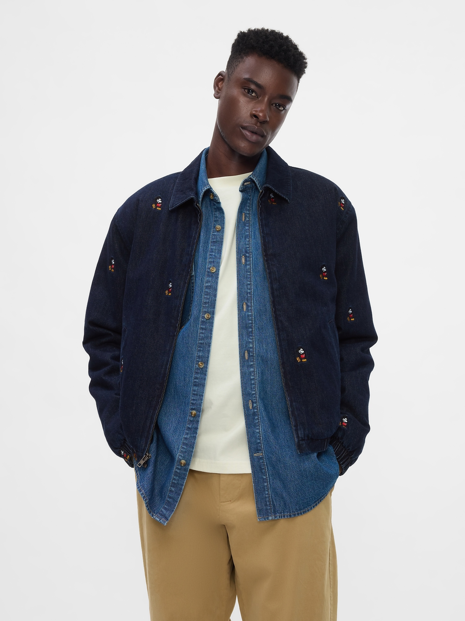 Denim harrington jacket hotsell