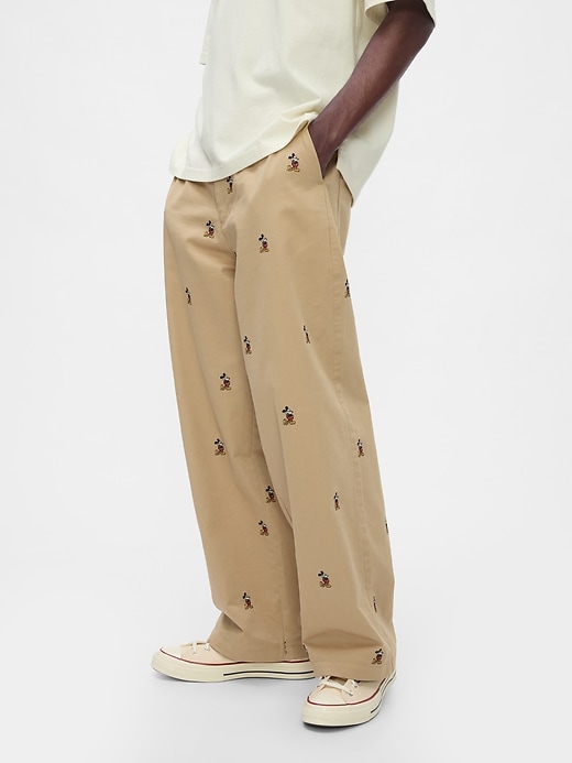 Image number 3 showing, Gap × Disney Embroidered Baggy Khakis