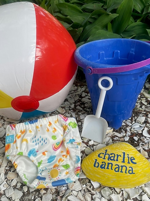 Image number 9 showing, Charlie Banana Reusable Swim Diaper with Snaps UPF50