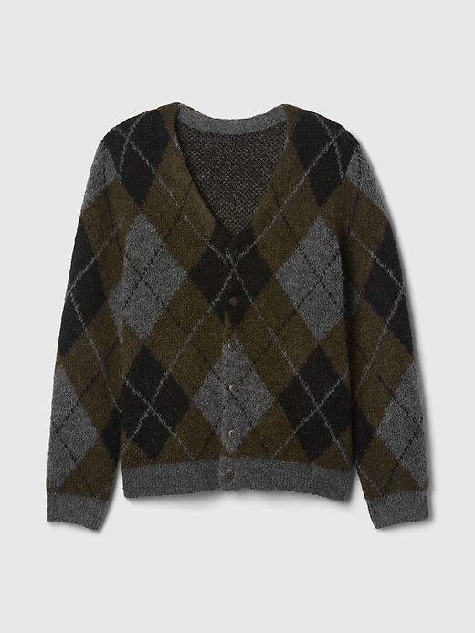 Image number 5 showing, Brushed Argyle Cardigan