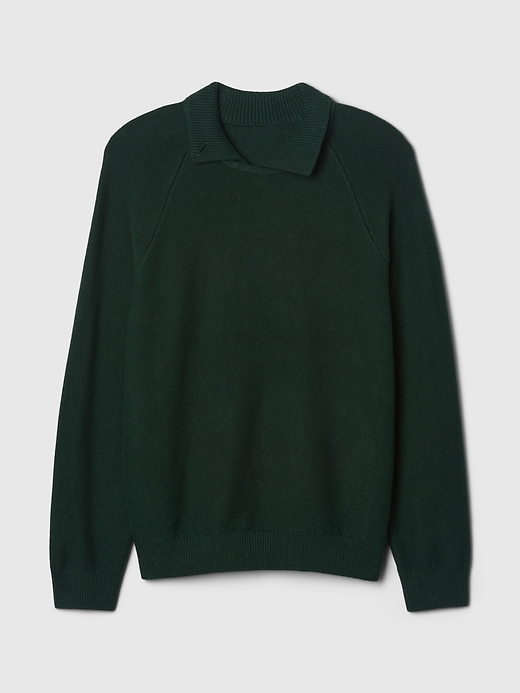 Image number 5 showing, CashSoft Polo Sweater