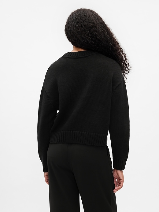 Image number 2 showing, Oversized V-Neck Sweater