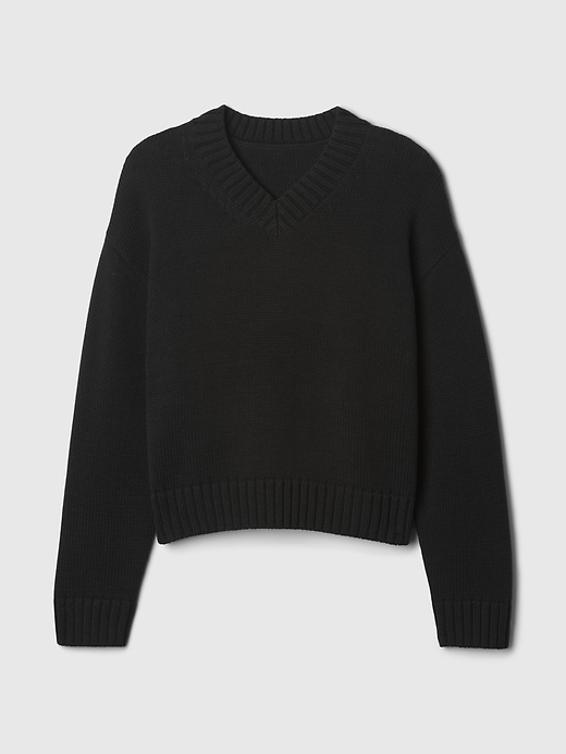 Image number 5 showing, Oversized V-Neck Sweater