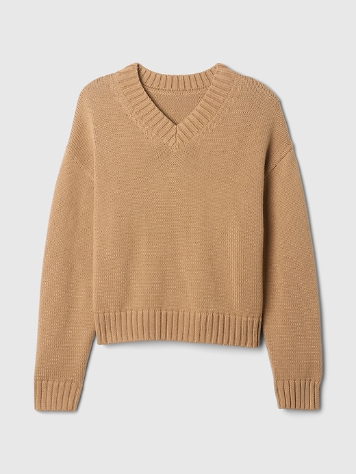 Image number 5 showing, Oversized V-Neck Sweater