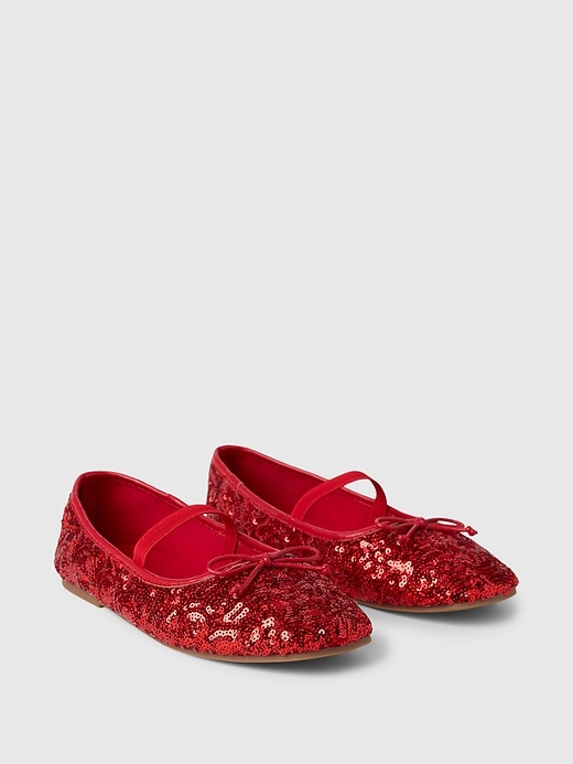 Image number 2 showing, Kids Sequin Ballet Flats