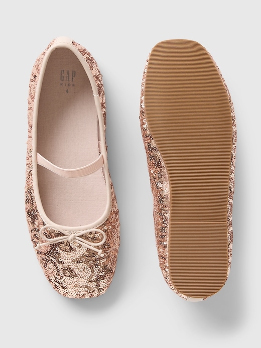 Image number 3 showing, Kids Sequin Ballet Flats