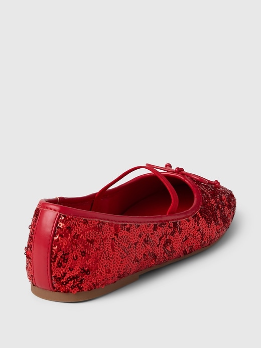 Image number 4 showing, Kids Sequin Ballet Flats