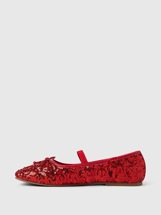 Image number 5 showing, Kids Sequin Ballet Flats