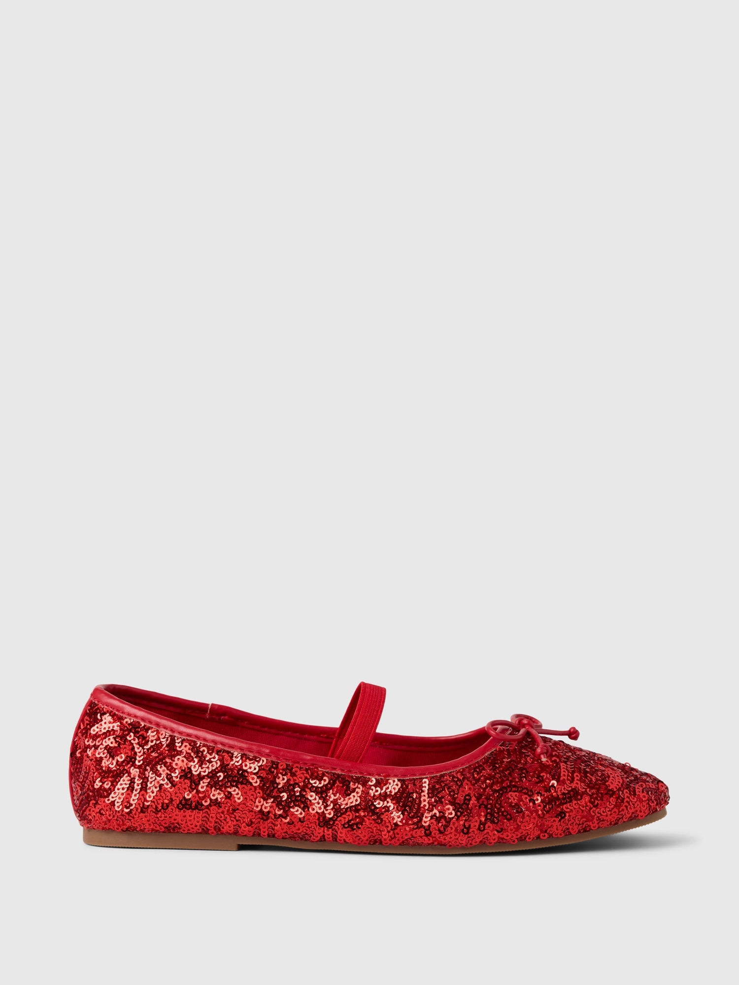 Girls Sequin Ballet Flats by Gap Modern Red Size 12