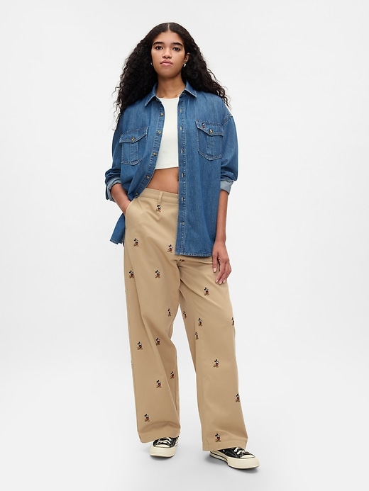 Image number 5 showing, Gap × Disney Embroidered Baggy Khakis