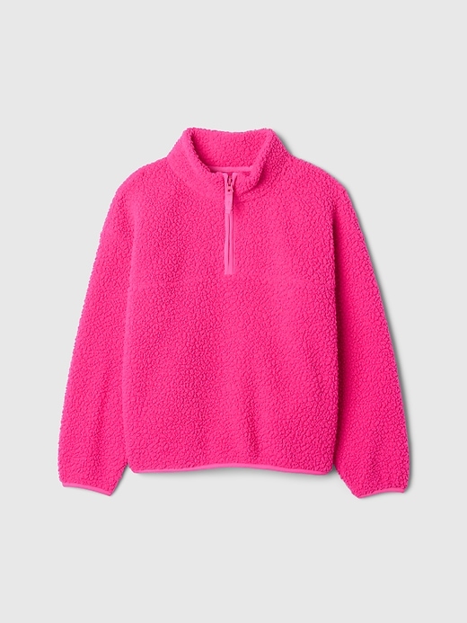 Image number 4 showing, Kids Sherpa Half-Zip Pullover