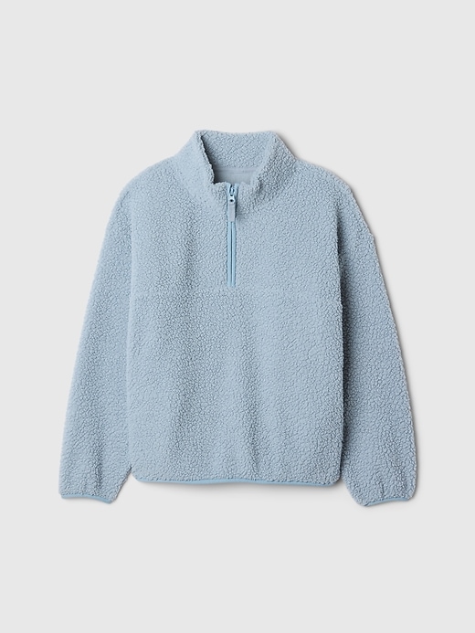 Image number 4 showing, Kids Sherpa Half-Zip Pullover