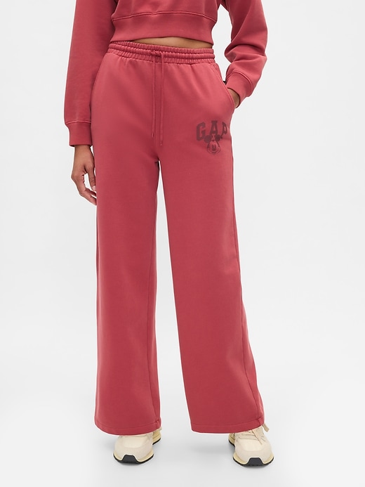 Image number 2 showing, Gap × Disney Mickey Mouse Logo Wide-Leg Sweatpants