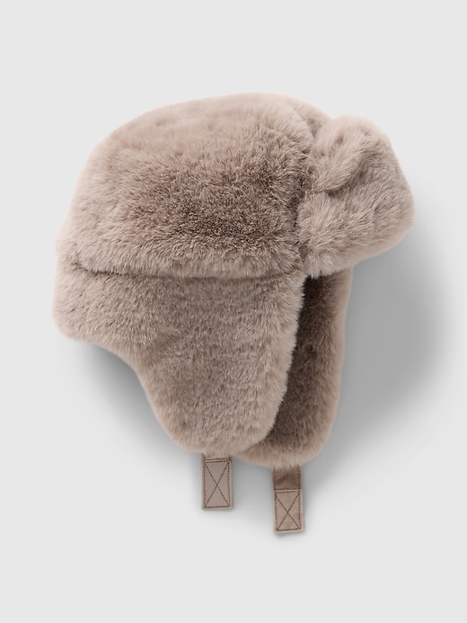 Image number 1 showing, Kids Faux Fur Trapper Hat