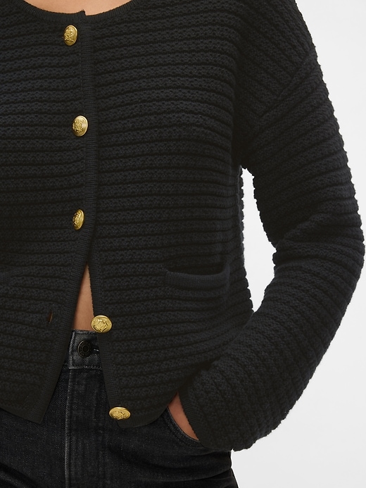 Image number 4 showing, Textured Sweater Jacket