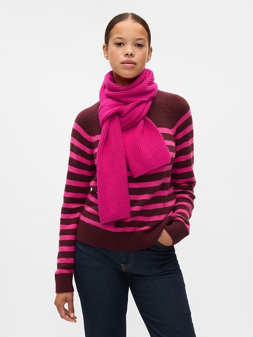 Image number 3 showing, CashSoft Rib Scarf