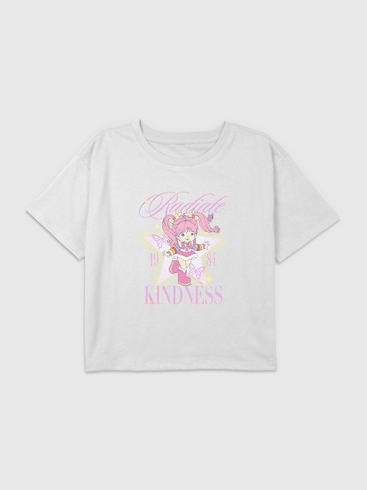 Image number 1 showing, Kids Rainbow Brite Radiate Kindness Graphic Boxy Crop Tee