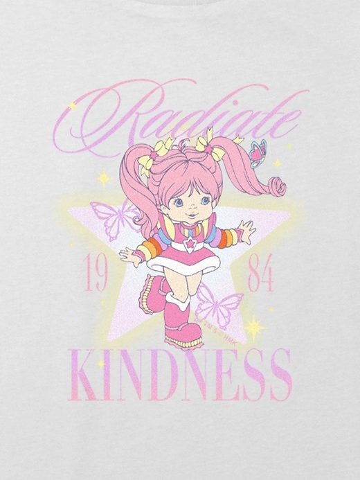 Image number 2 showing, Kids Rainbow Brite Radiate Kindness Graphic Boxy Crop Tee