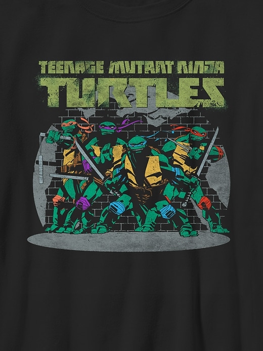 Image number 2 showing, Kids Teenage Mutant Ninja Turtles Against the Wall Graphic Tee