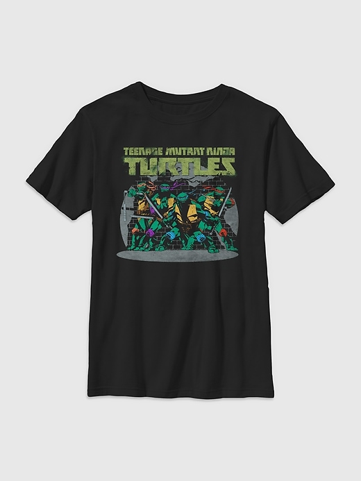 Image number 1 showing, Kids Teenage Mutant Ninja Turtles Against the Wall Graphic Tee