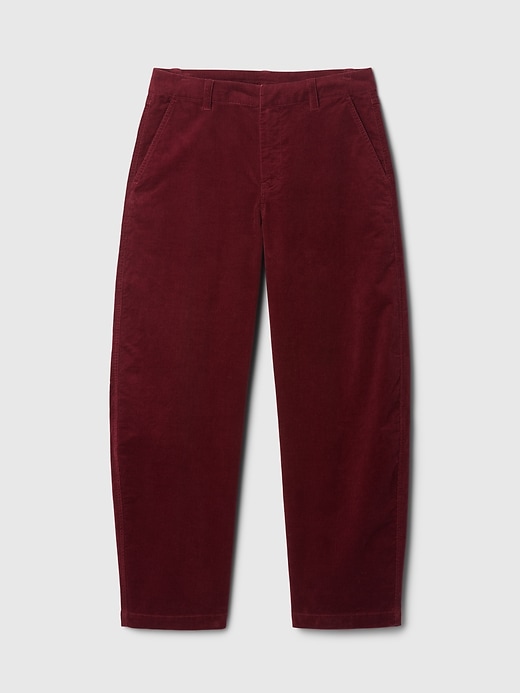 Image number 7 showing, High Rise Corduroy Tapered Ankle Trousers