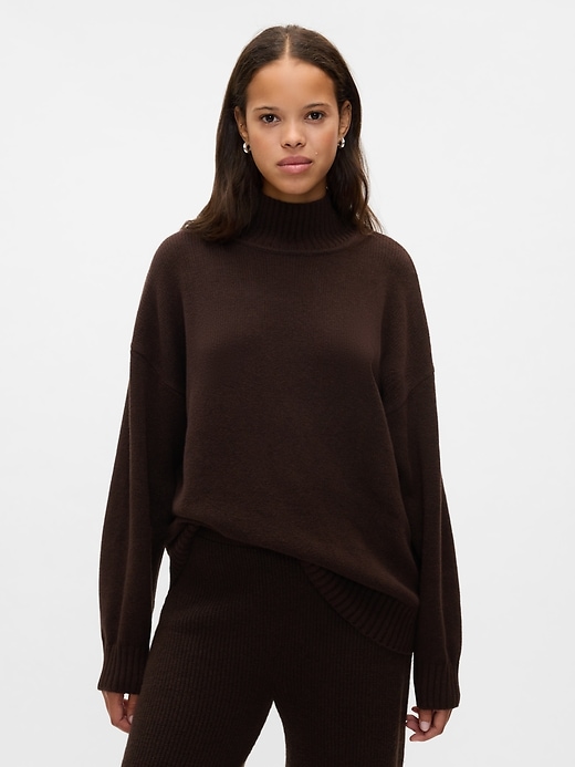 Image number 1 showing, CashSoft Mockneck Sweater