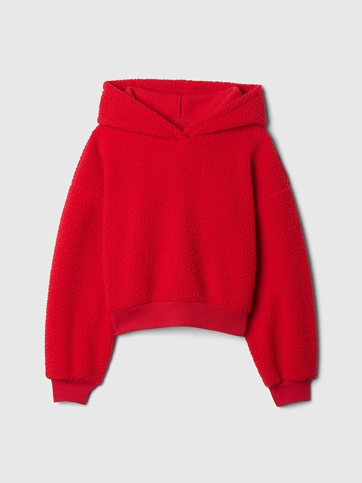 Image number 4 showing, Kids Sherpa Cropped Hoodie