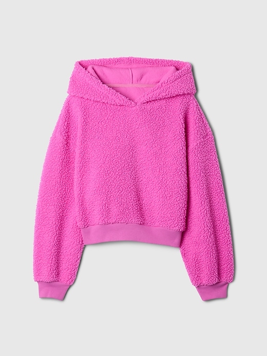 Image number 5 showing, Kids Sherpa Cropped Hoodie