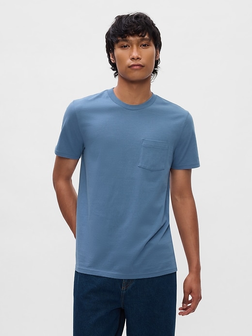 Image number 1 showing, Organic Cotton Pocket T-Shirt