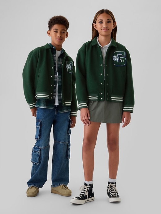 Image number 2 showing, Kids Varsity Jacket