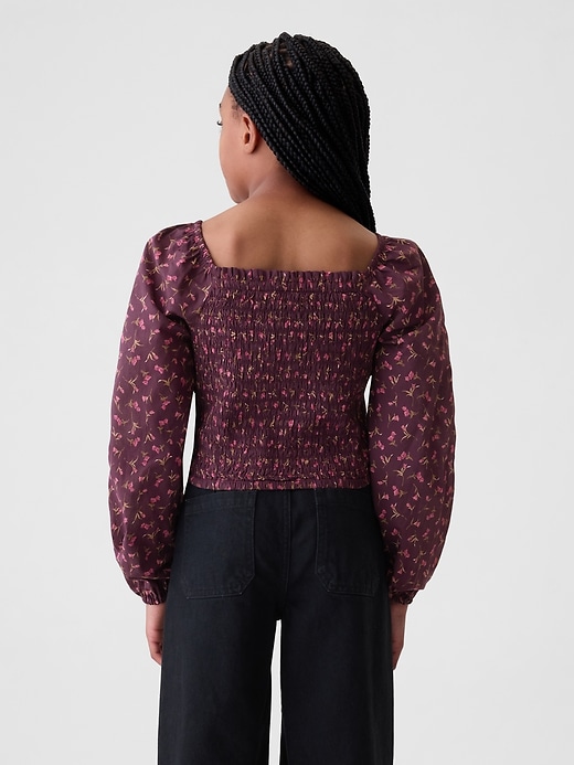 Image number 2 showing, Kids Cropped Puff Sleeve Shirt