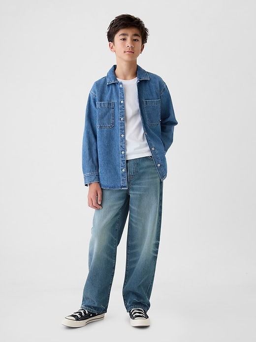 Image number 6 showing, Kids UltraSoft Pull-On Baggy Jeans