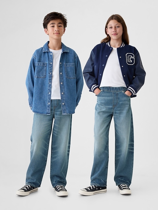 Image number 2 showing, Kids UltraSoft Pull-On Baggy Jeans