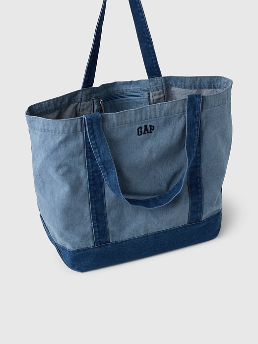 Image number 3 showing, Gap Logo Denim Strap Tote Bag