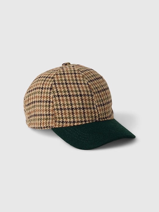 View large product image 1 of 1. Kids Houndstooth Baseball Hat