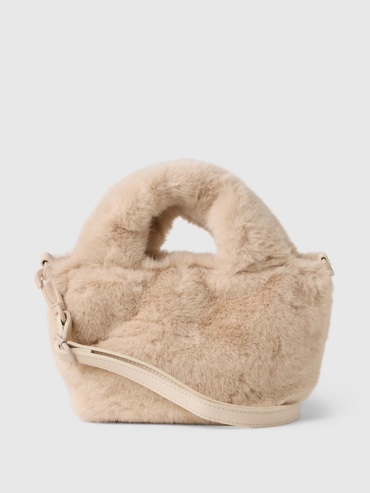 Image number 1 showing, Kids Faux Fur Crossbody Bag