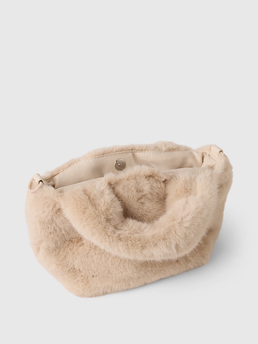 Image number 3 showing, Kids Faux Fur Crossbody Bag