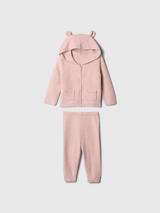 Image number 1 showing, Baby CashSoft Bear Hoodie Outfit Set